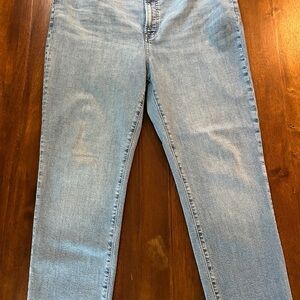 Madewell Blue Straight Jeans Classic Style
